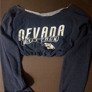 Nevada Wolfpack cropped vintage sweatshirt